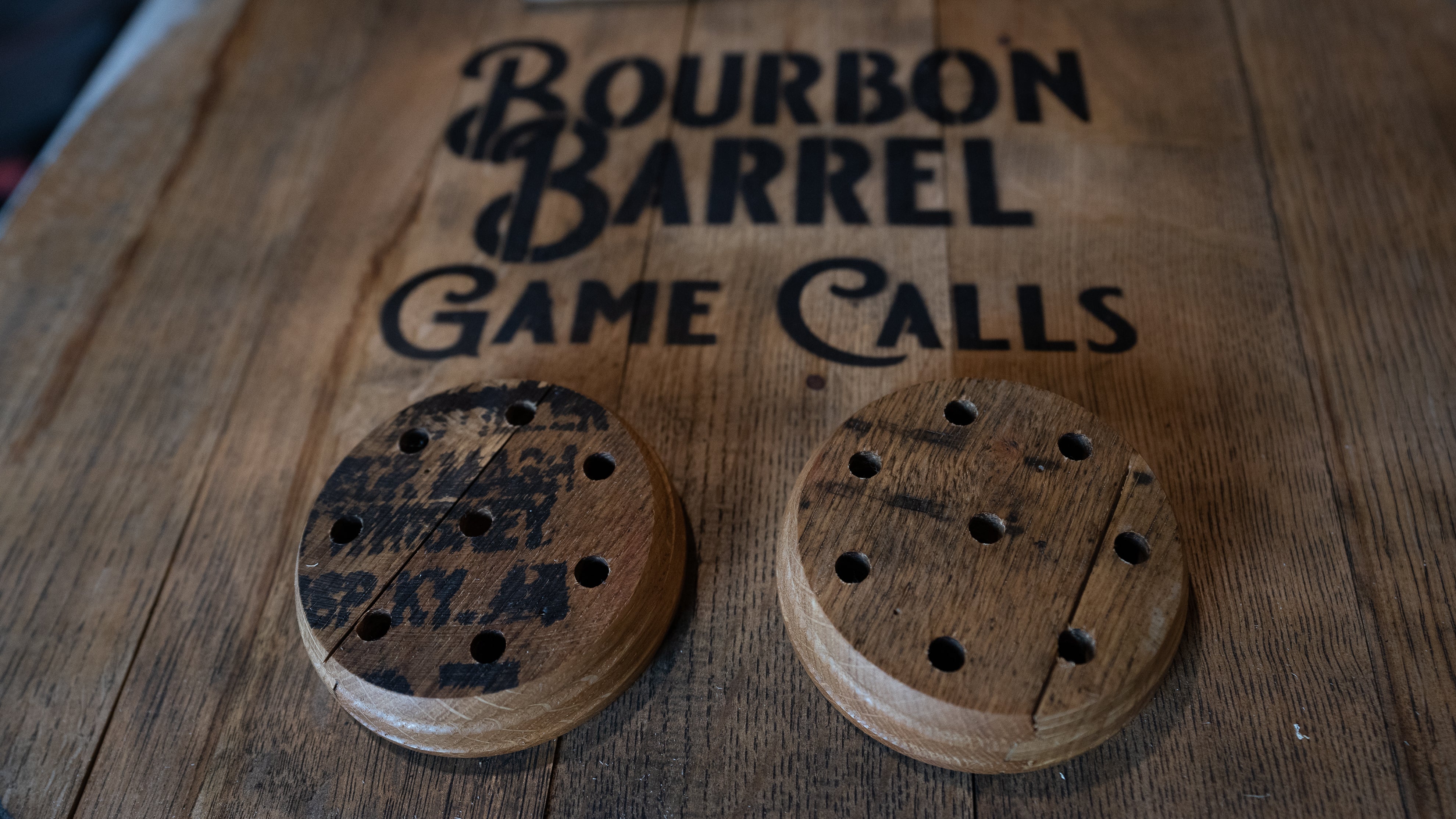 Branded Bourbon Barrel Turkey Call