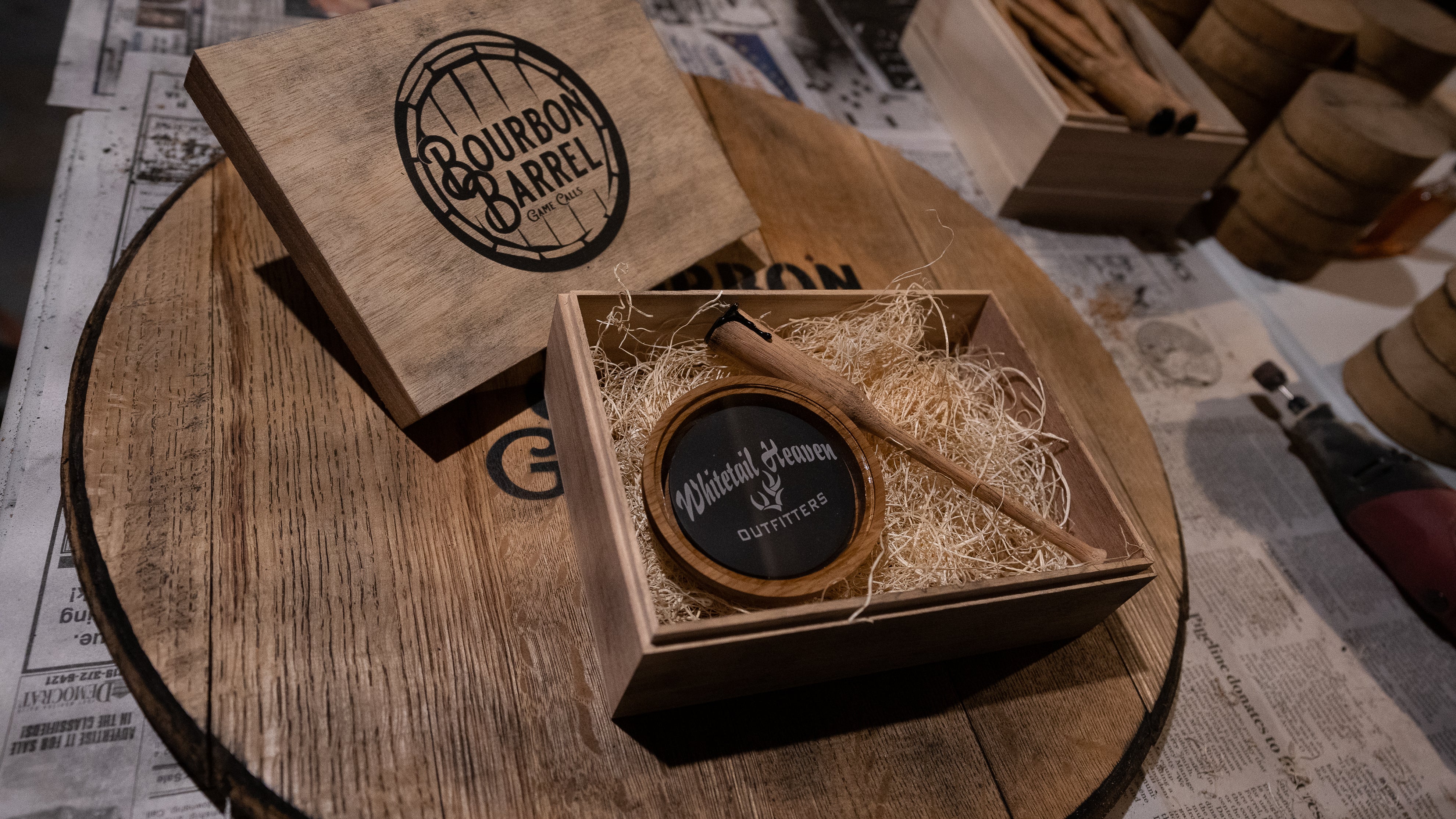Custom Engraved Bourbon Barrel Turkey Call